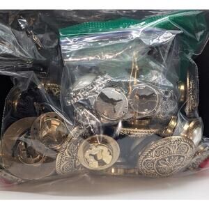 Bag of Button Covers Different Colors Sizes & Styles
